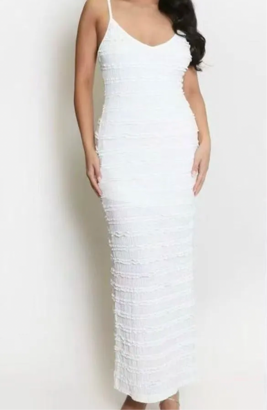 Kleid mit Schlitz schwarz