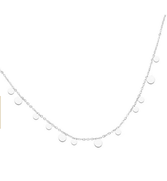 "Edelstahlkette mit Plättchen"