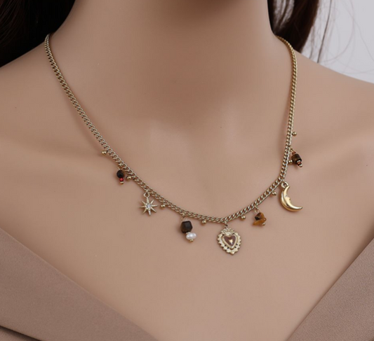 Charm-Kette „Cosmic Heart“