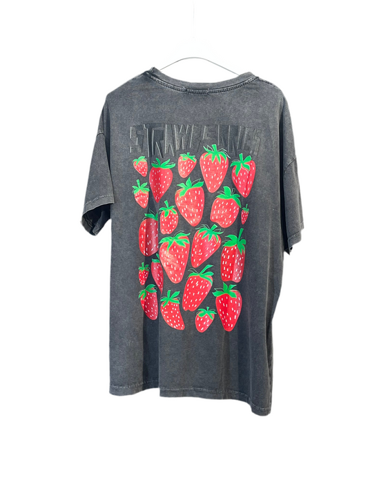 Strawberries Shirt Grau