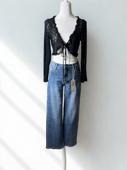 Spitzenbolero schwarz