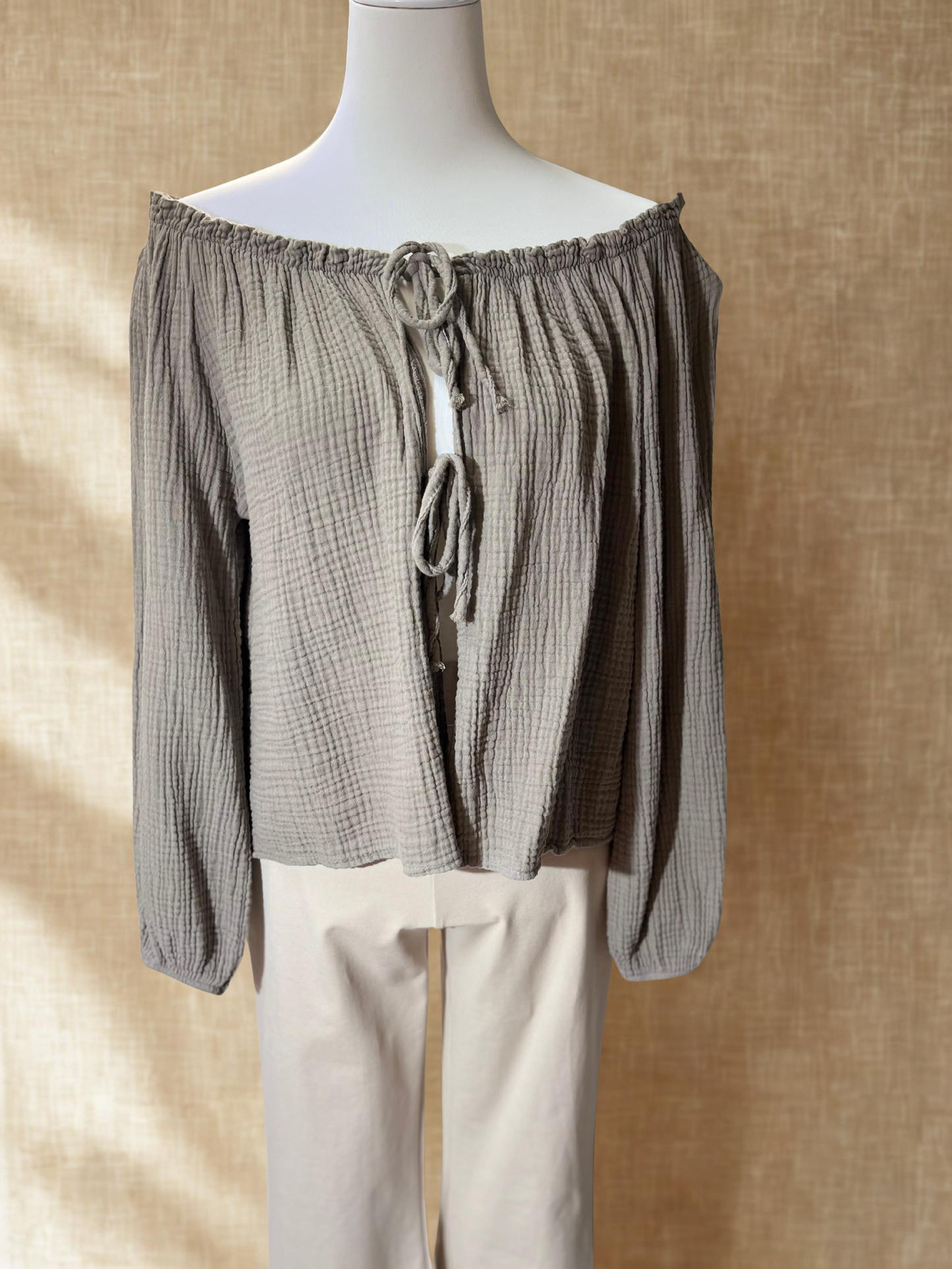 Musselinbluse Schleifi