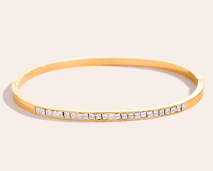 Armreif Diamonds in Gold | Gelbgold vergoldet