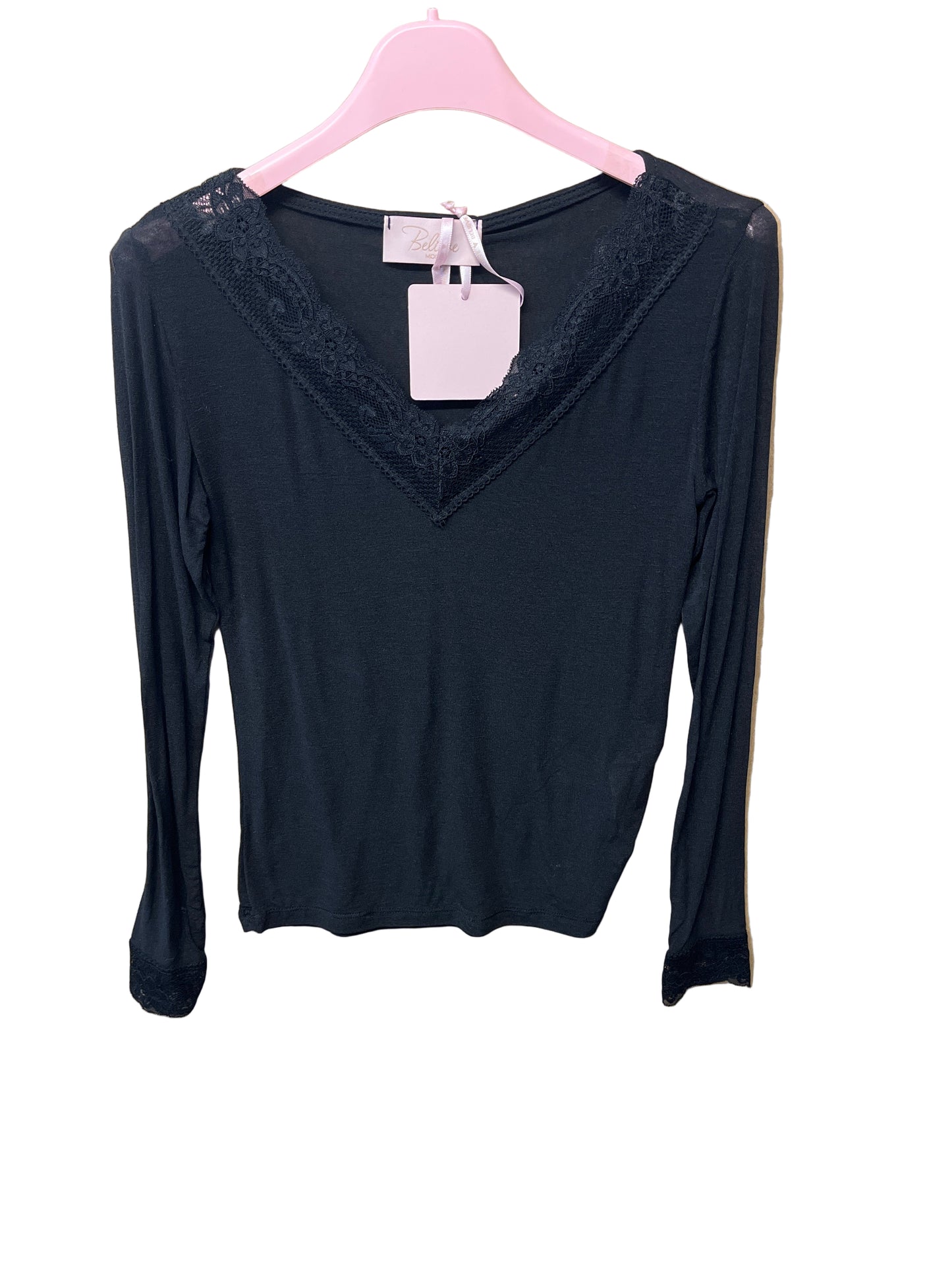 Cashmere Shirt mit spitze
