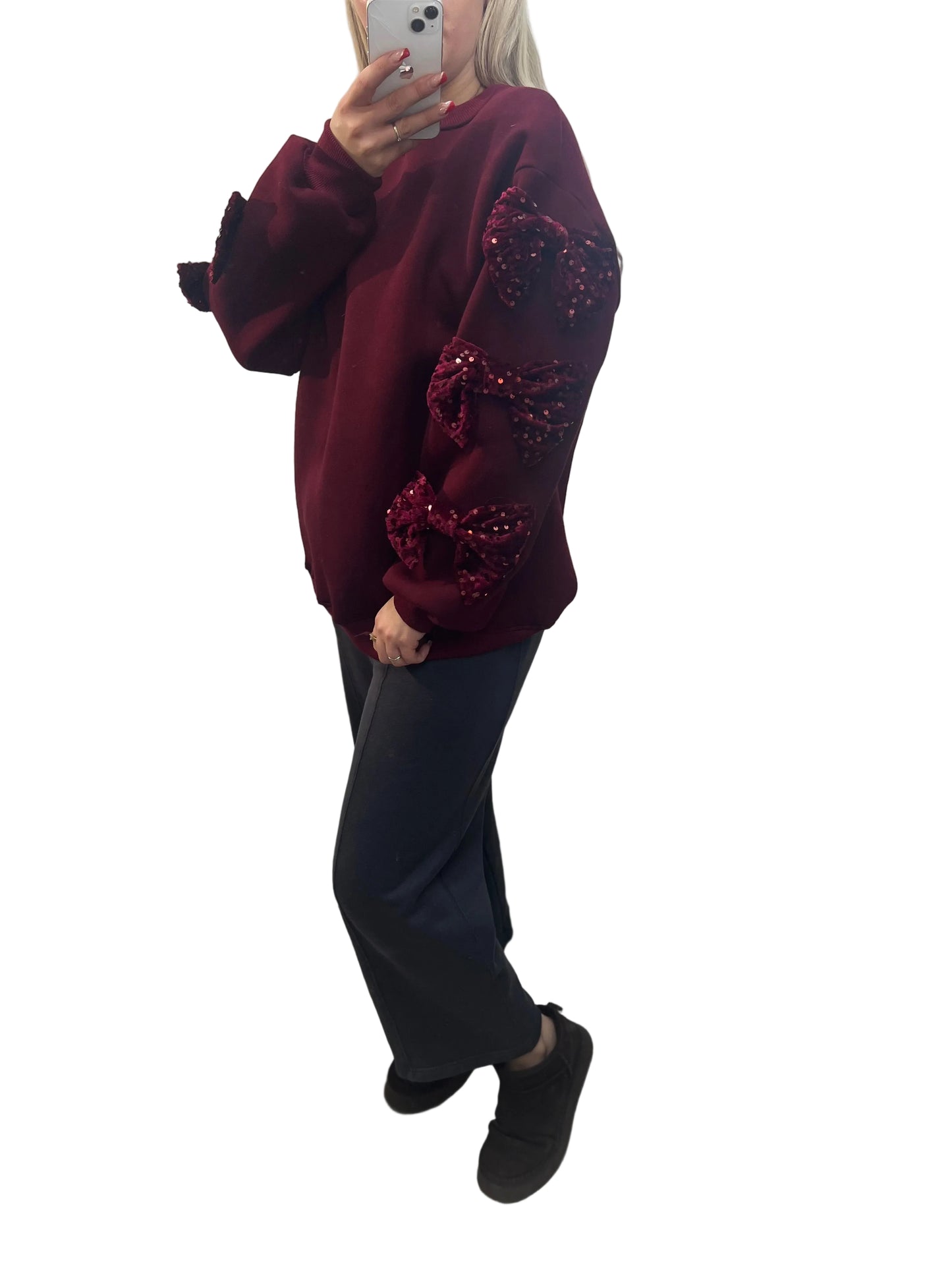 Pullover Lea mit Samt Schleifen