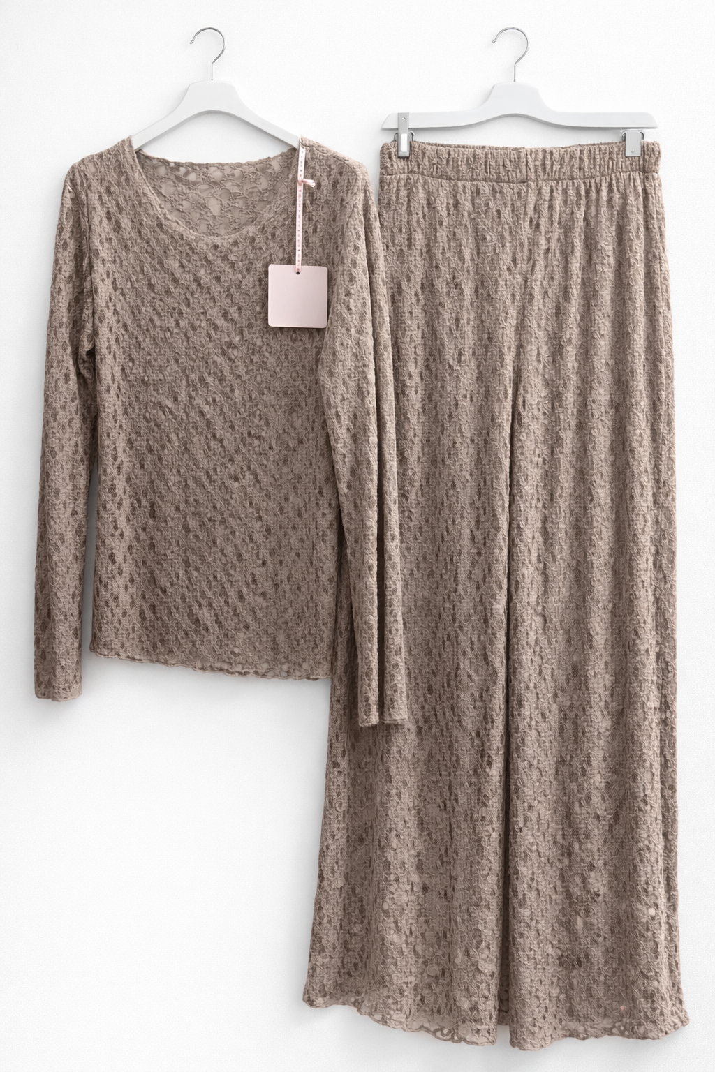 Spitzen Set "Julia" Taupe