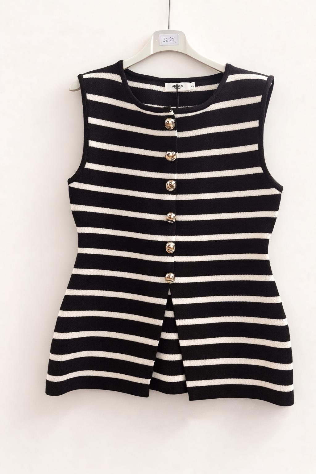 Weste „Livia“ gestreift in Braun