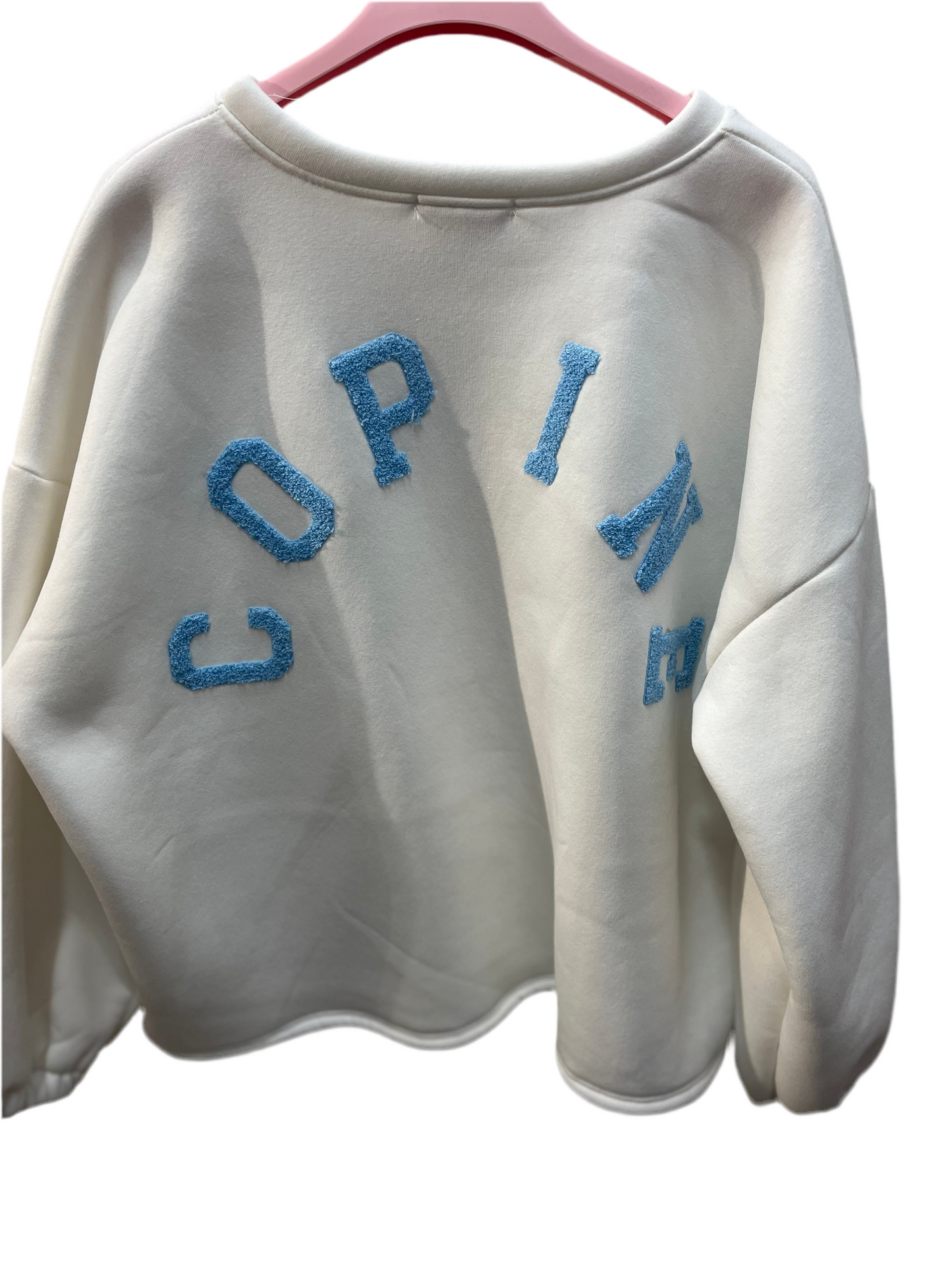 Pullover COPINE mit Backprint Teddy