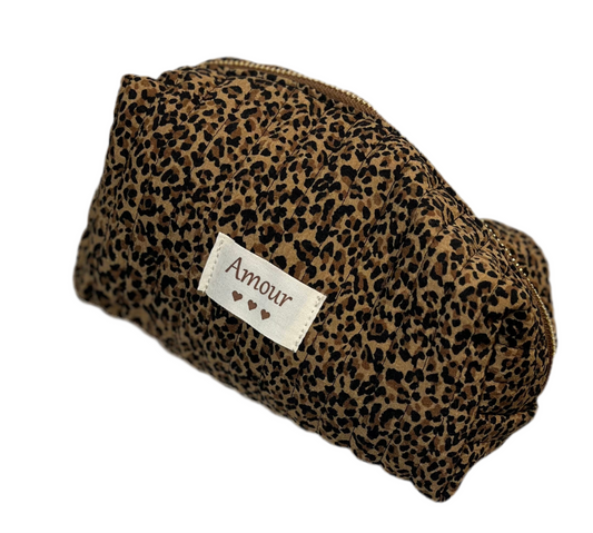 Kosmetiktasche im Leo Look