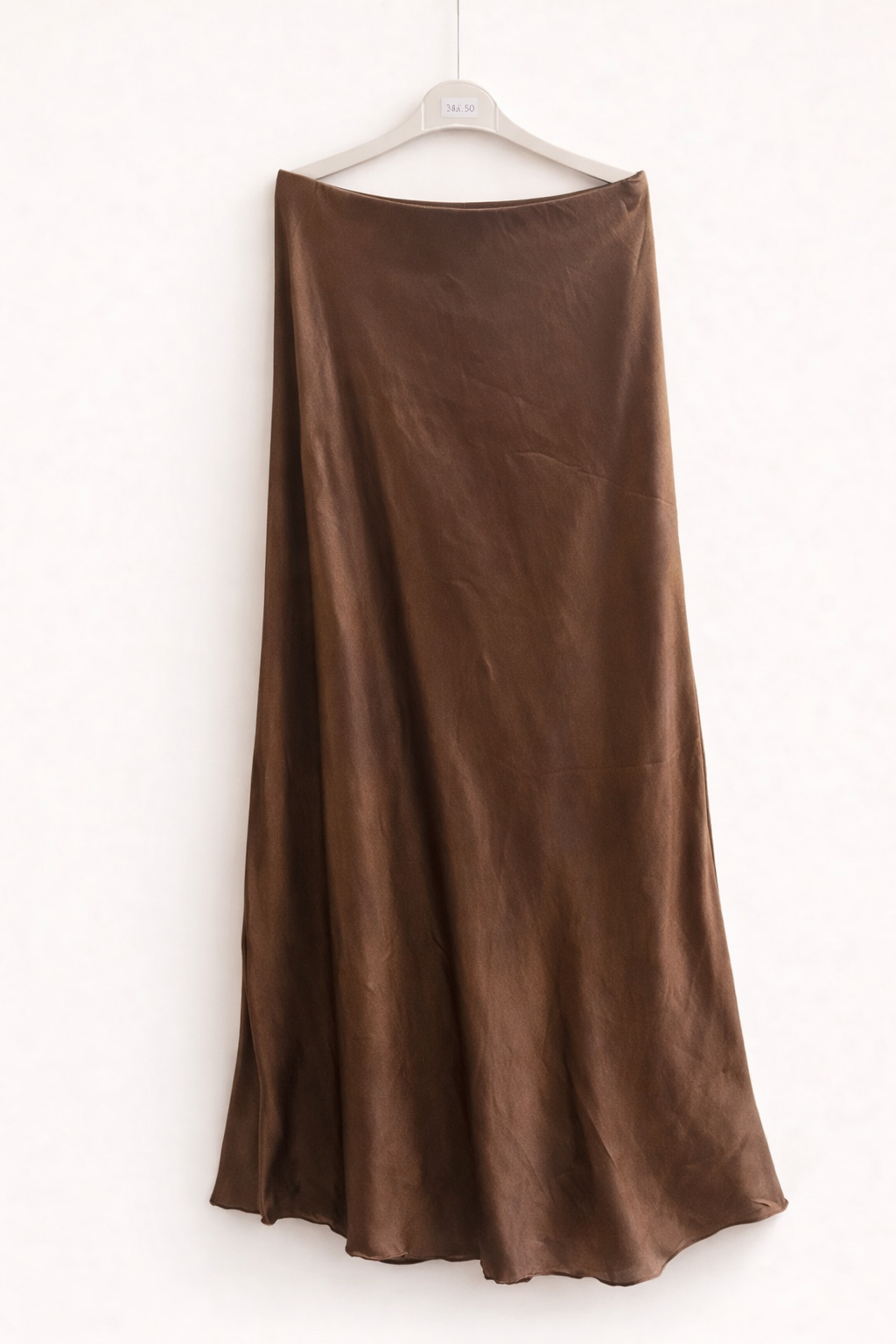 Satin Rock lang in Braun