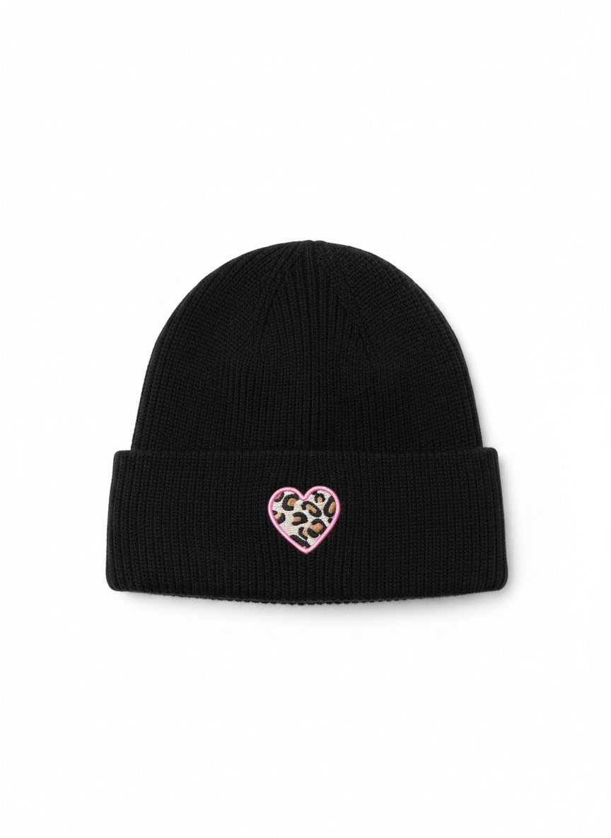 Leo Mütze Herz pink