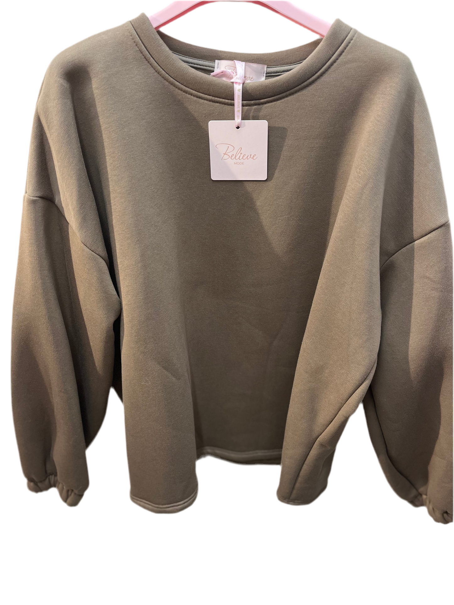 Pullover Goodvibes Backprint mit Teddy