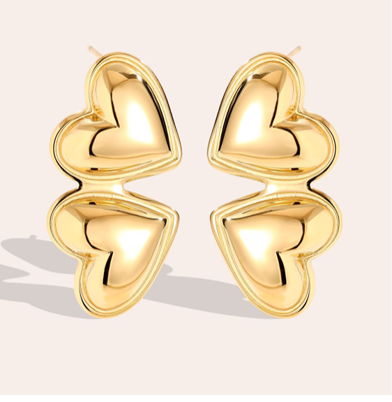 Ohrringe Herz an Herz