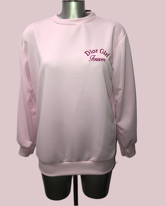 Sweatshirt „Forever Girl“ – Rosa