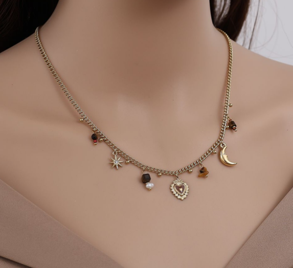 Charm-Kette „Cosmic Heart“
