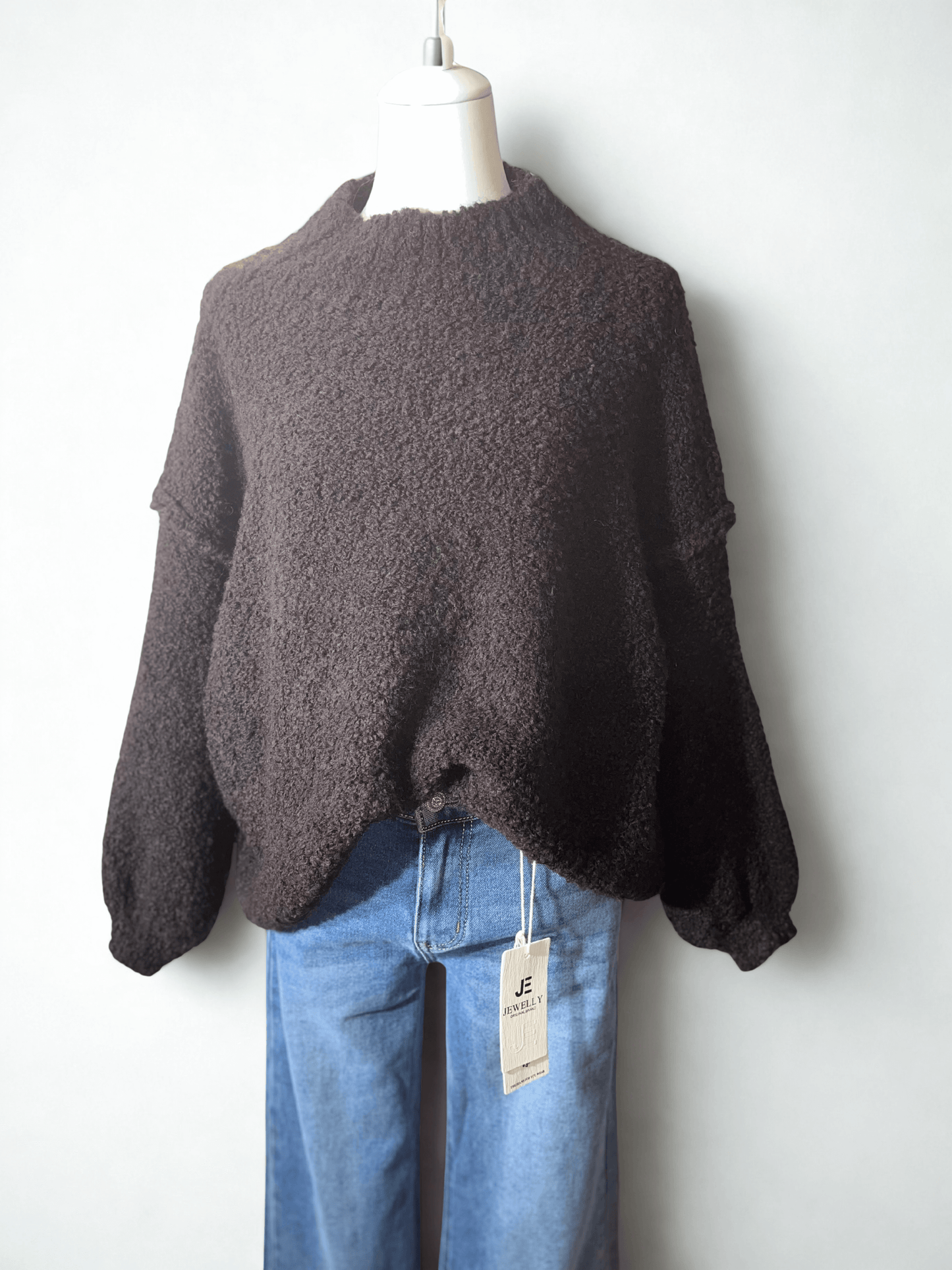 Oversized Bouclé Pullover Damen | One Size 36–46