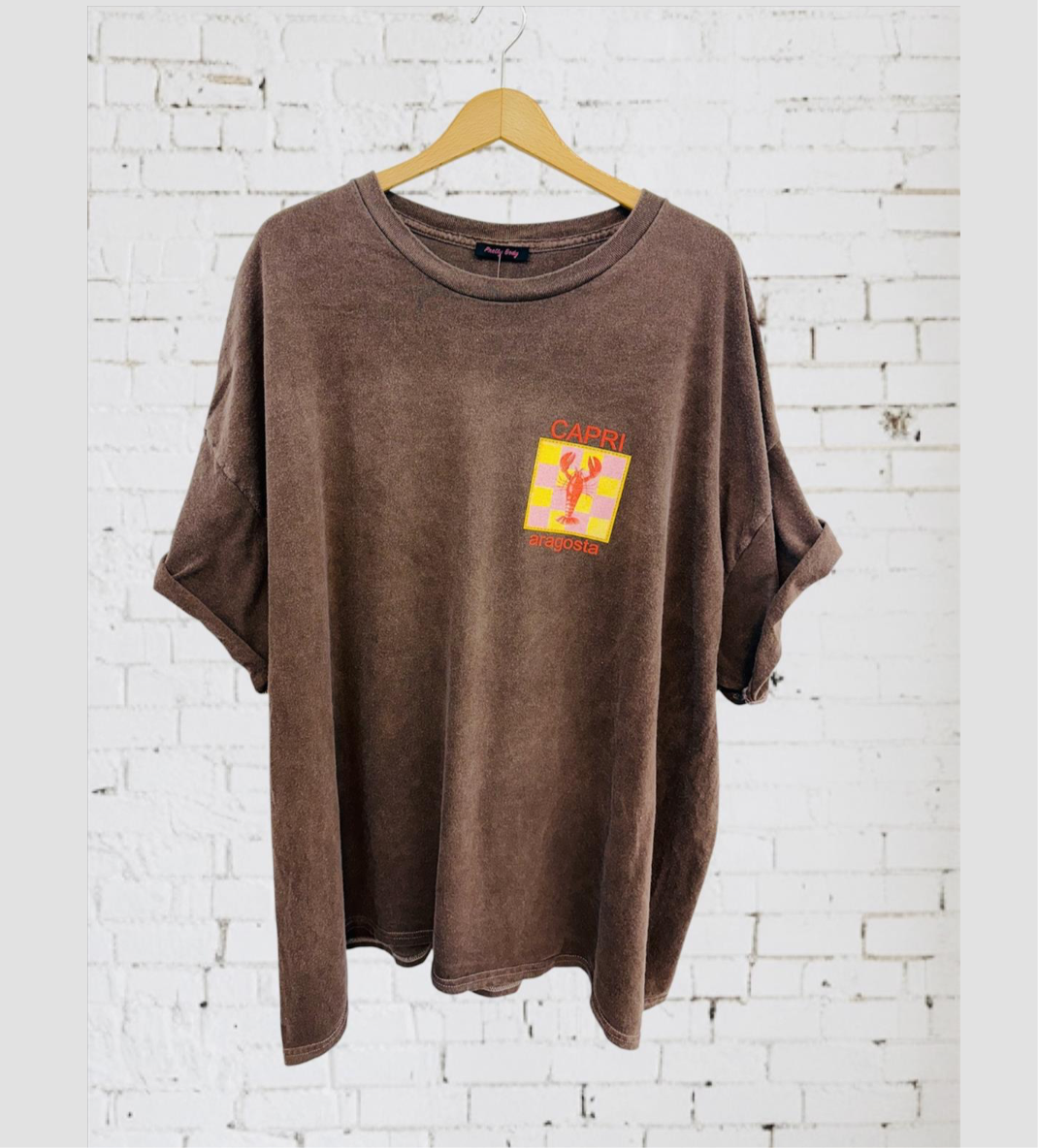 Oversized Shirt Capri Lobster Vibes