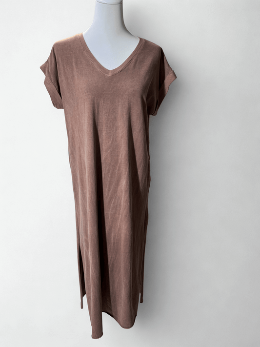 Maxi Kleid Braun