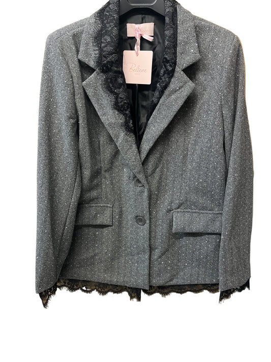 Blazer mit spitze und Glitzer