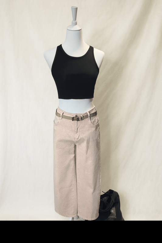 Rippstrick Crop-Top