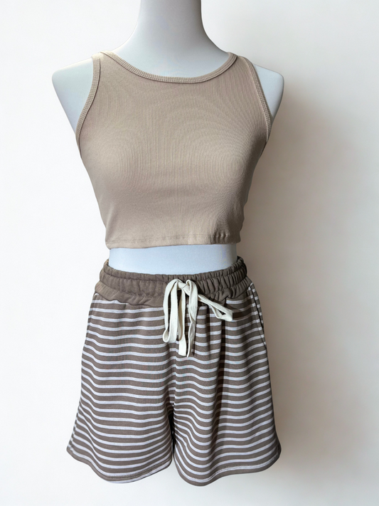 Rippstrick Crop-Top