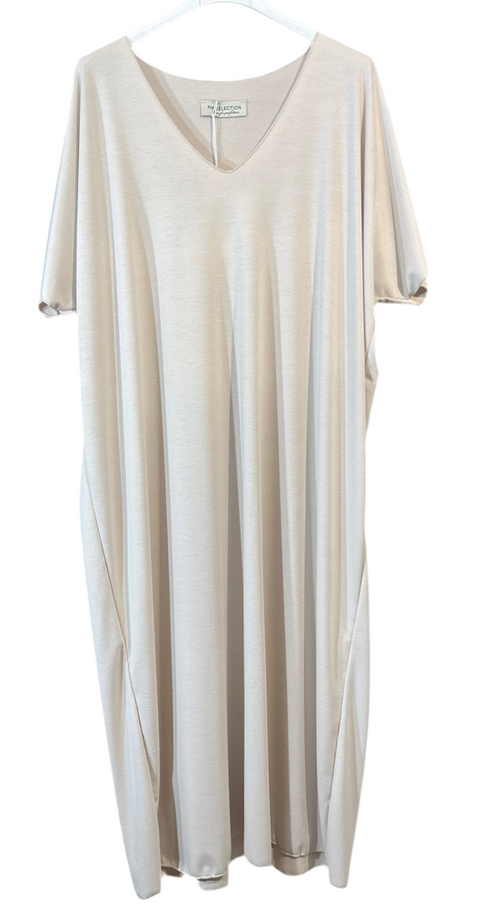 Curvy T-Shirt Kleid Maxi