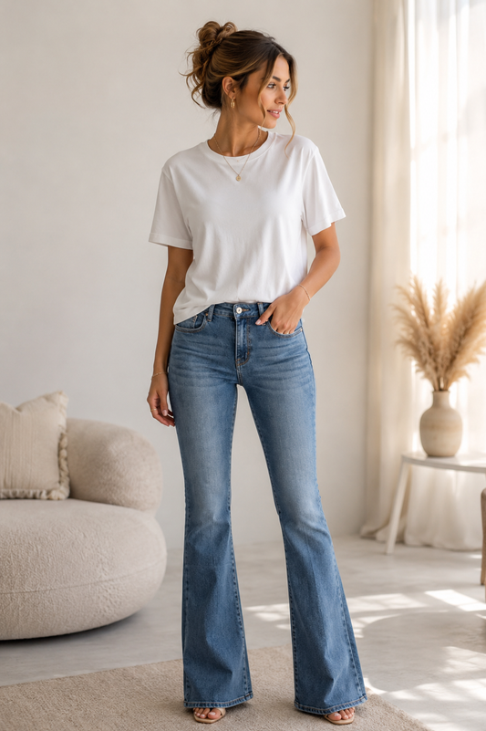 Flare Jeans Premium Denim