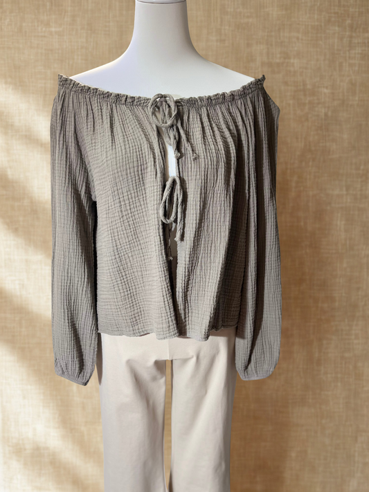 Musselinbluse Schleifi
