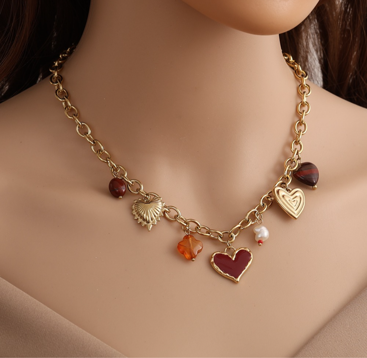 Kette Love mit Charms