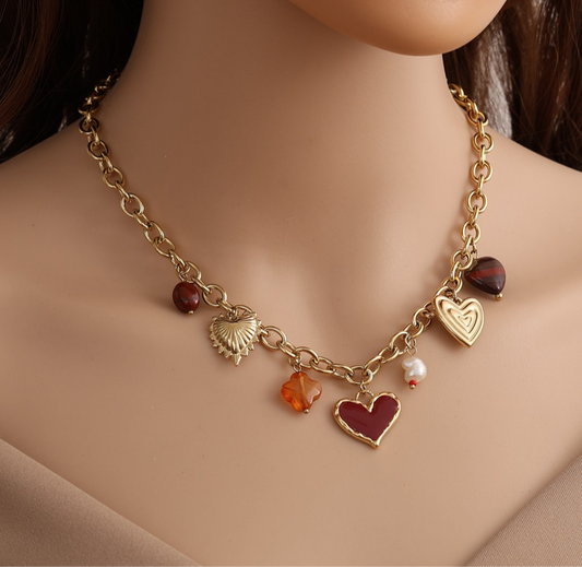 Kette Love mit Charms