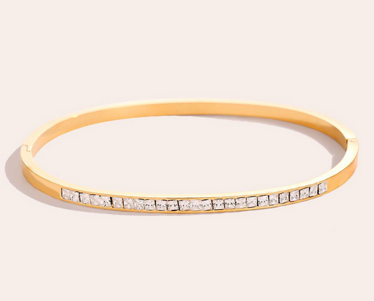 Armreif Diamonds in Gold | Gelbgold vergoldet