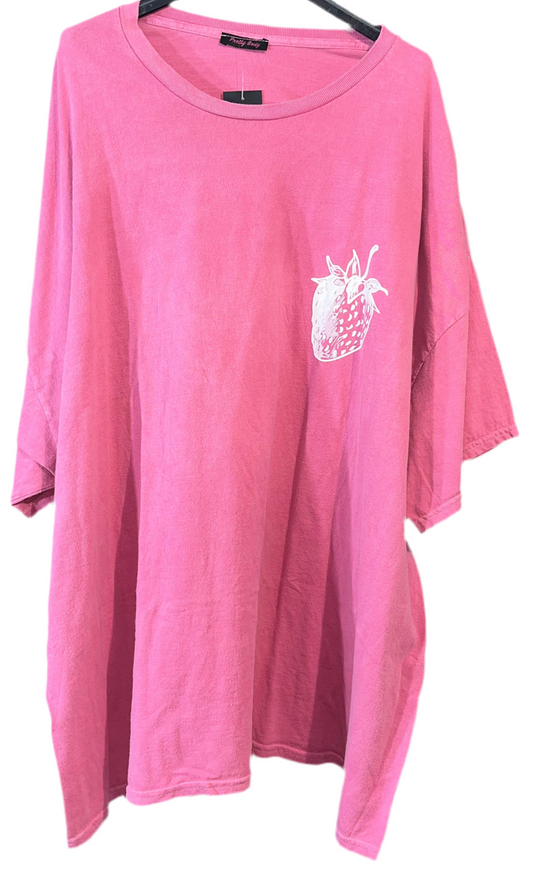 Oversized Shirt Pink Berry