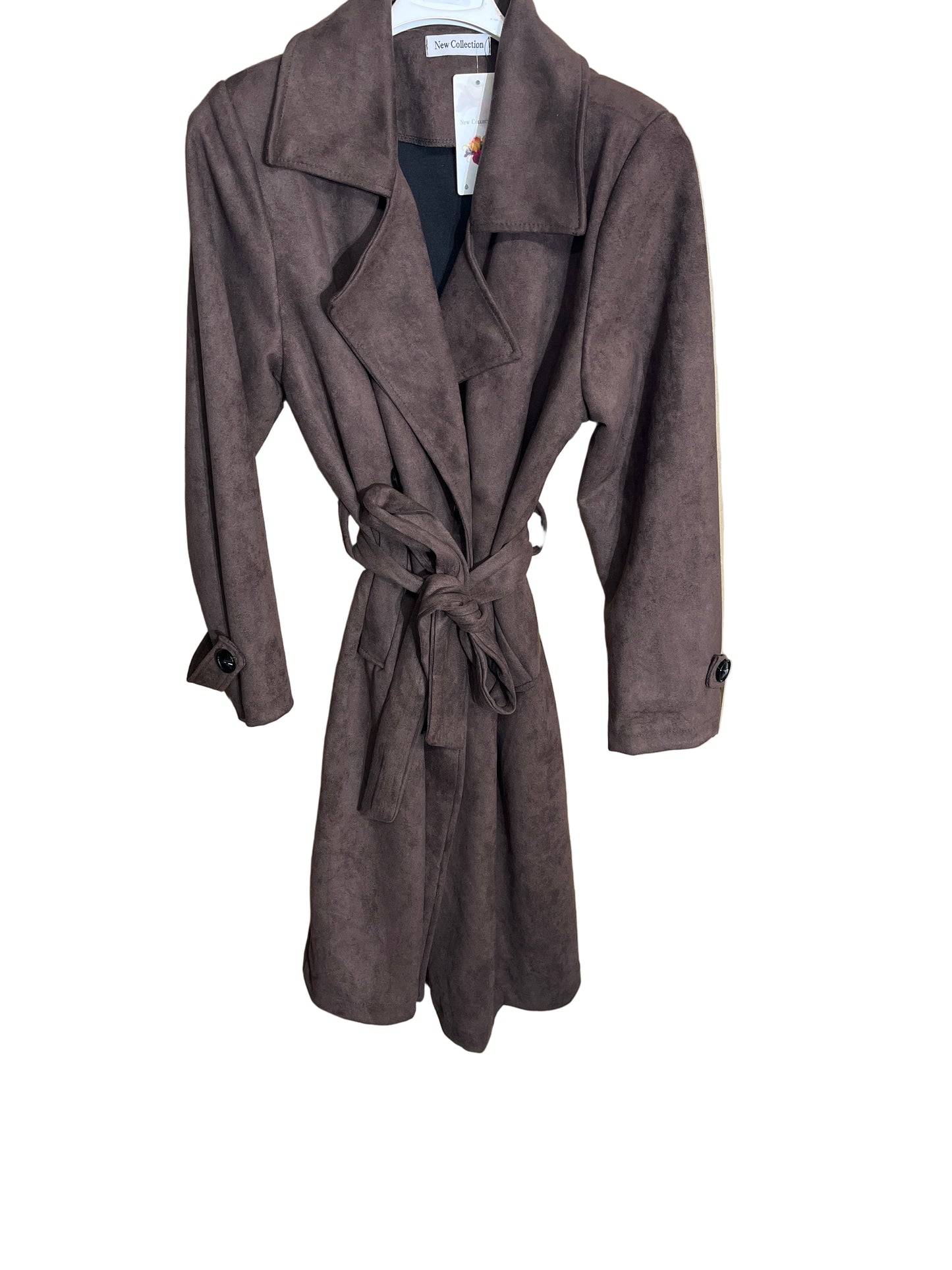 Mantel in Wildleder Optik