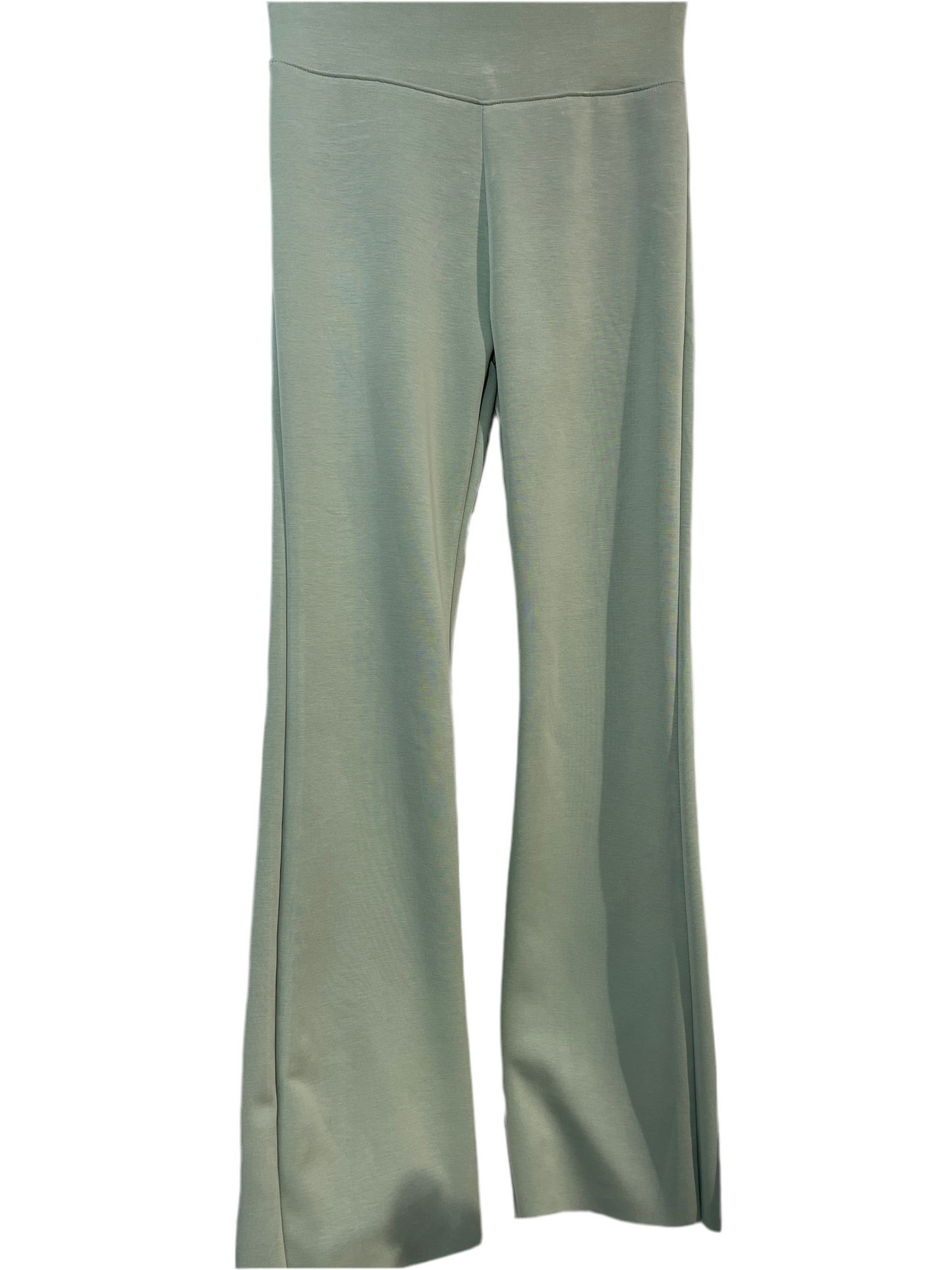 Butterstoffhose mit Schlag und breitem Bund