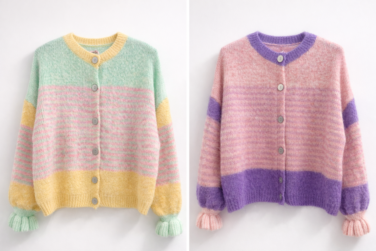 Strick Cardigan Flower