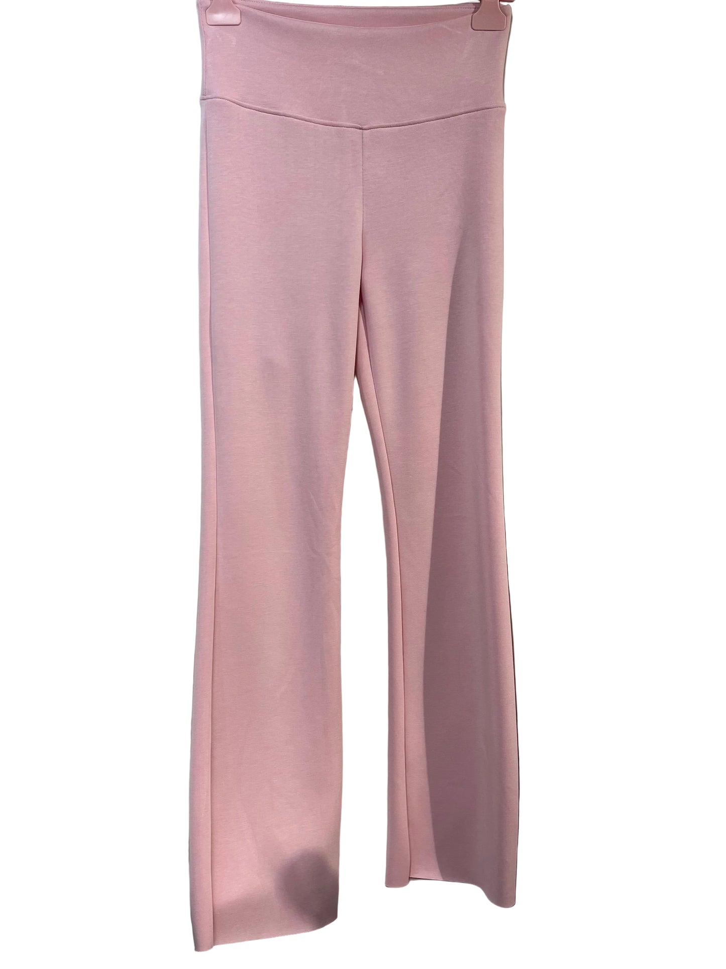 Butterstoffhose mit Schlag und breitem Bund