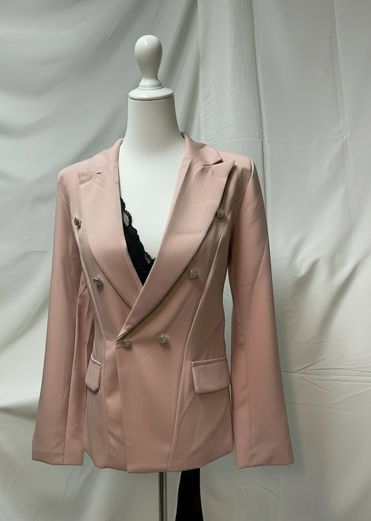Blazer rosa mit silber Knöpfen