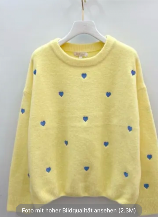 Pullover soft mit Herzchen