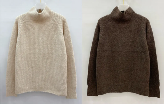 Cozy Rollkragenpullover Elisa in Braun