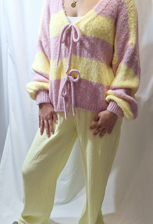 Cardigan Bonbon gestreift