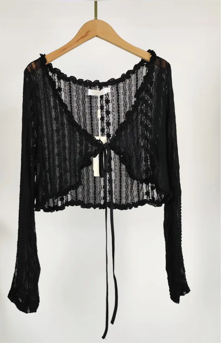 Spitzenbolero schwarz