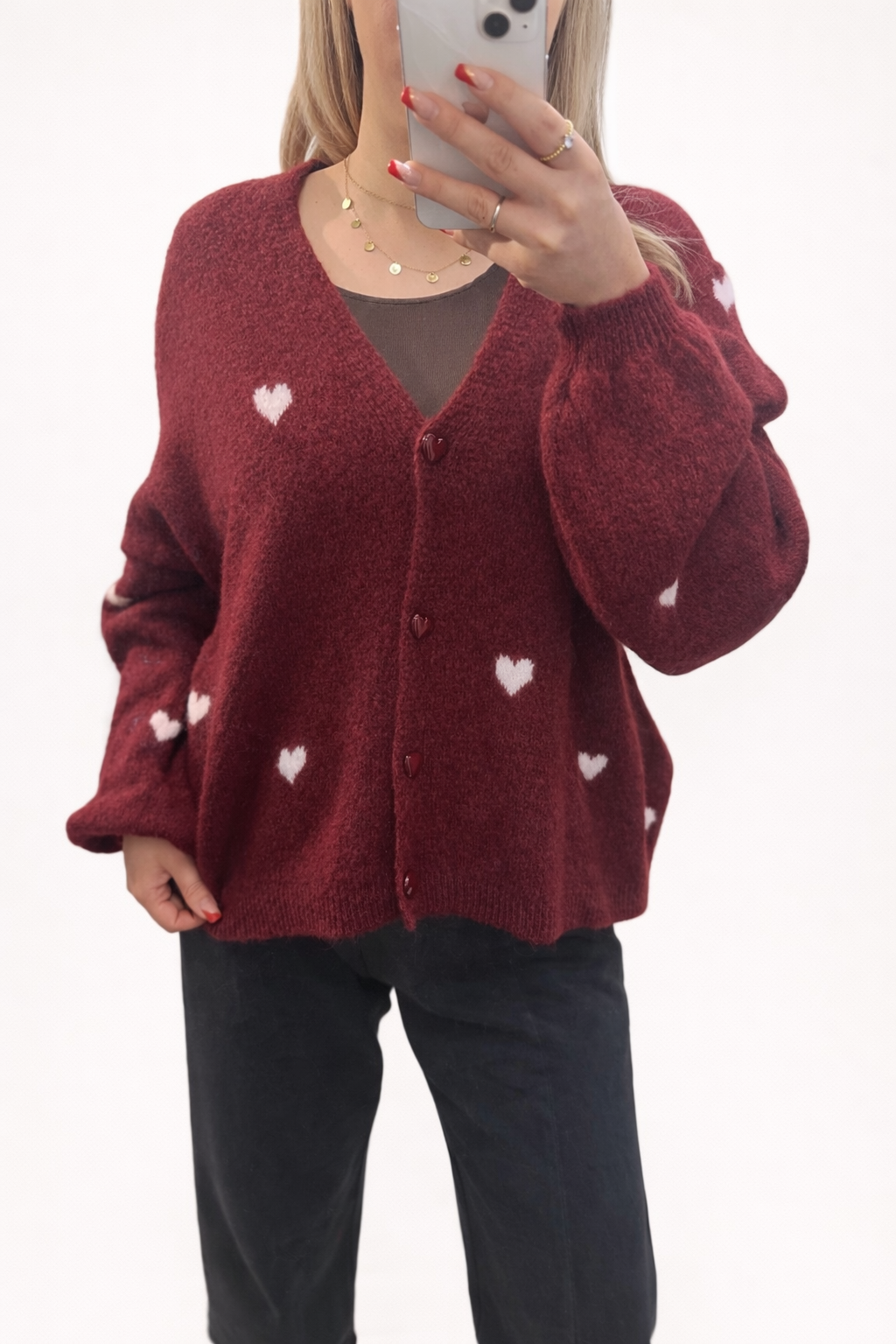 Cardigan Luna mit Herzchen