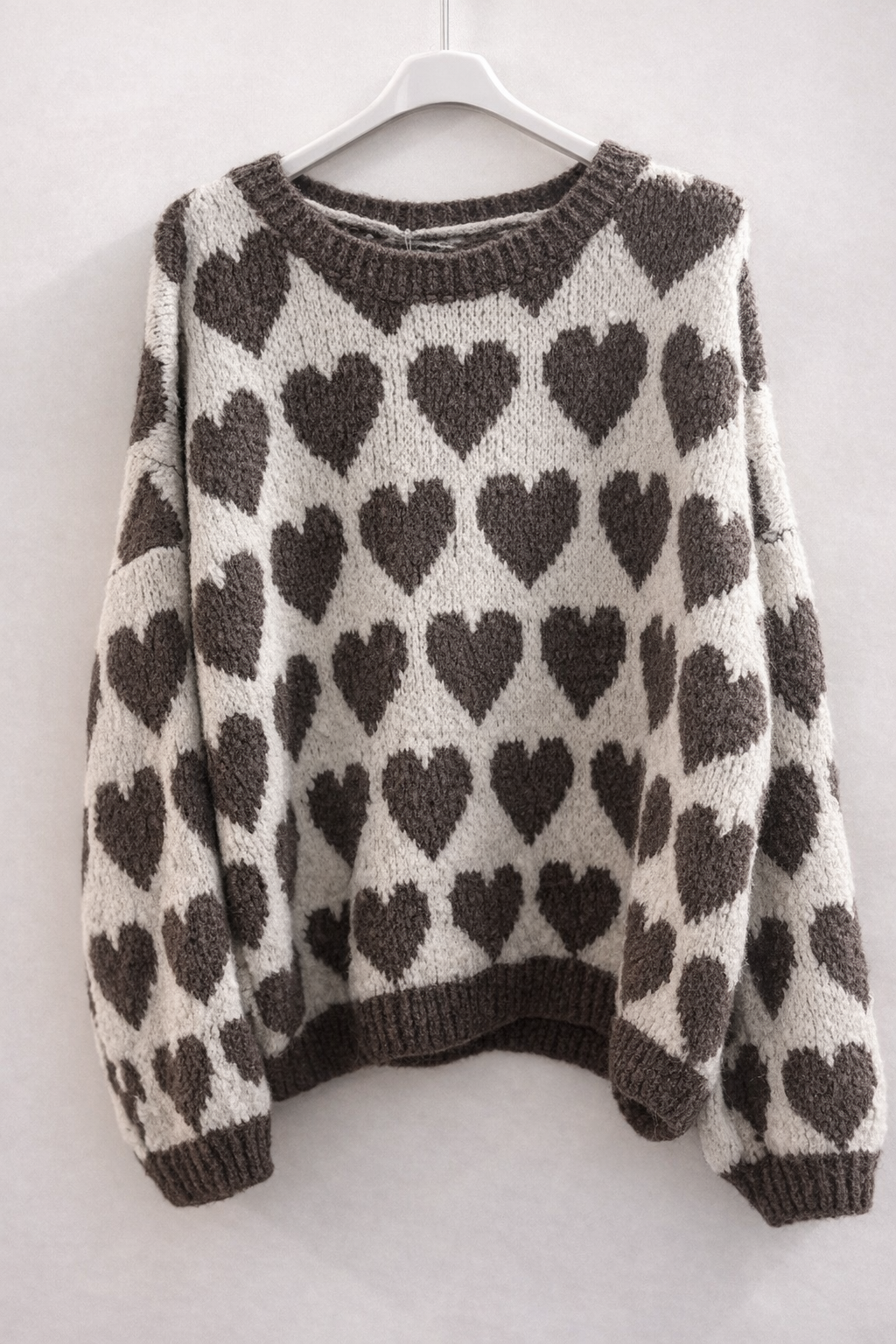Pullover Love in Taupe