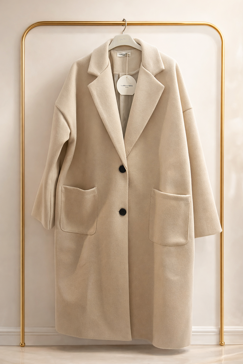 Oversize Mantel Beige