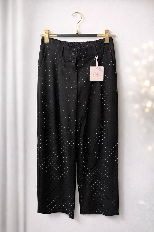 Glitzer Anzug Hose Wide leg