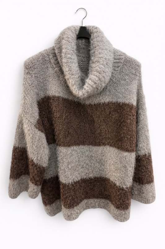 Long Pullover  "Jaro" flauschig