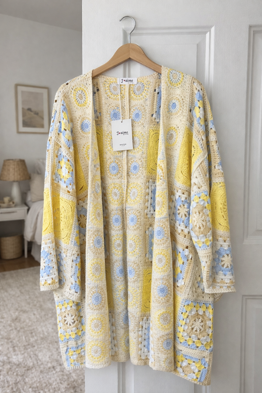 Boho-Strickjacke Curvy Handmade