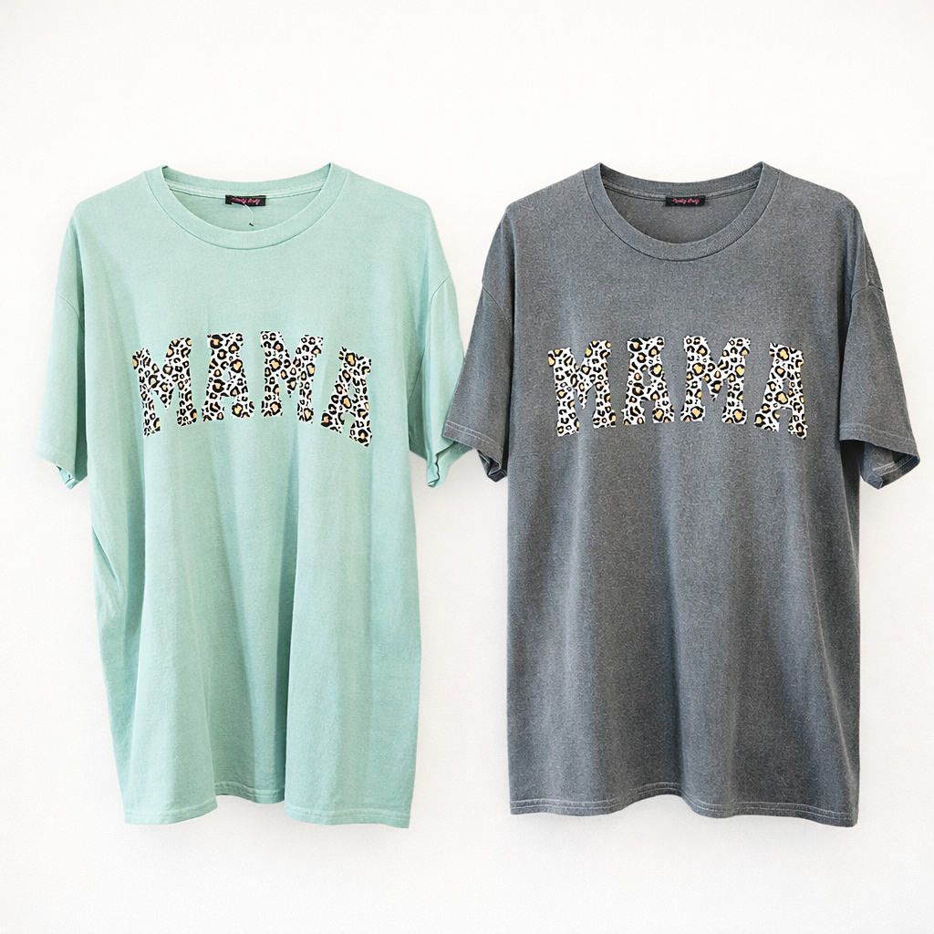 T-Shirt Leo MAMA aus Baumwolle