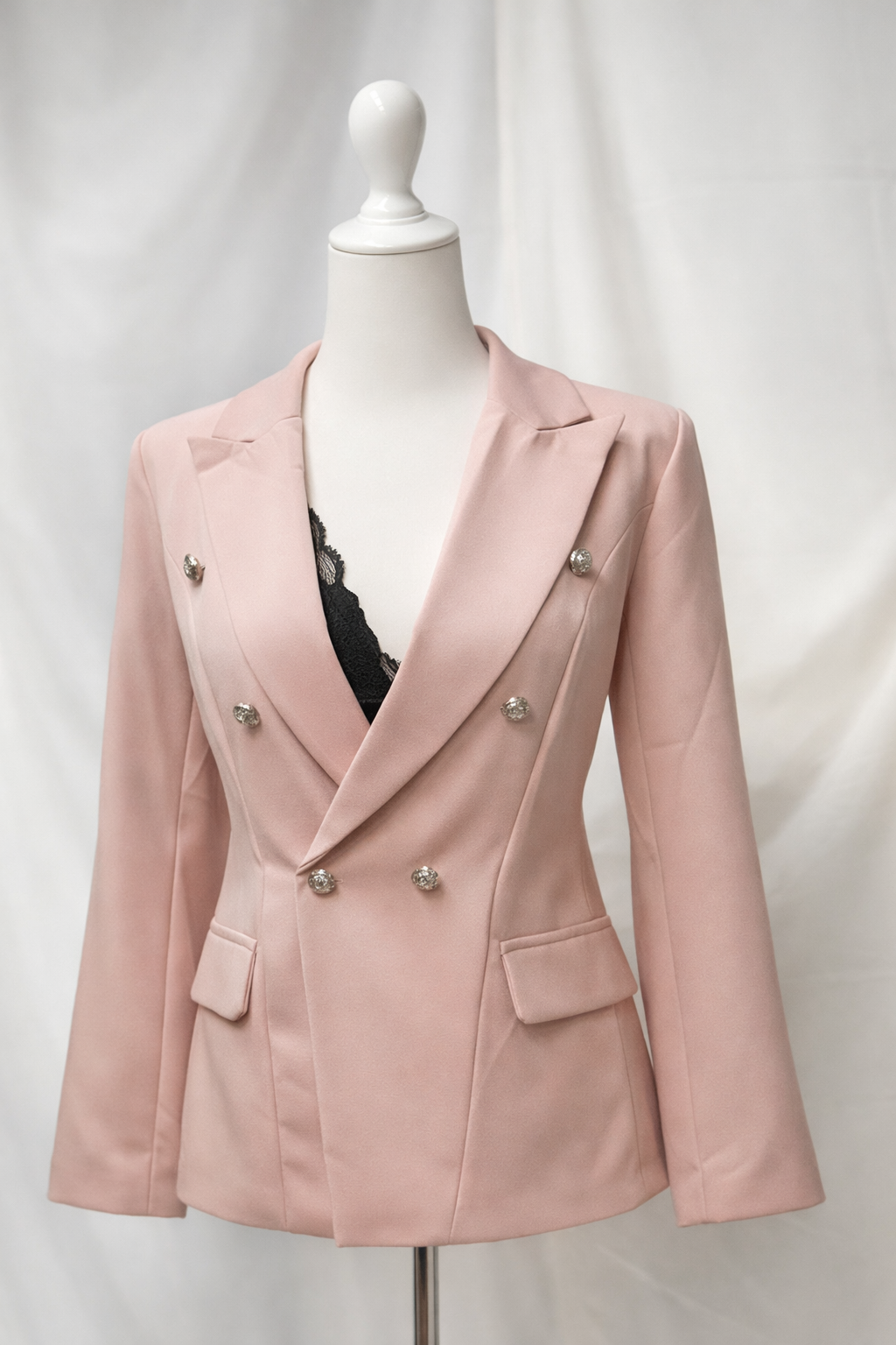 Blazer „Selly“ mit Knöpfen in Silber