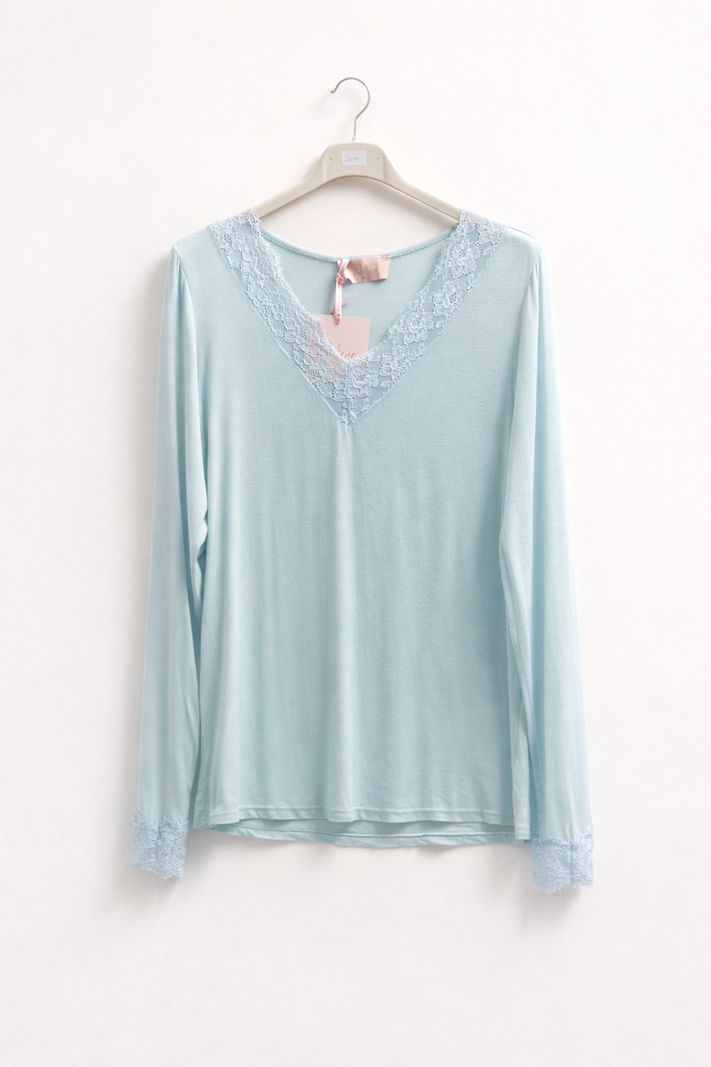Cashmere Shirt mit Spitze